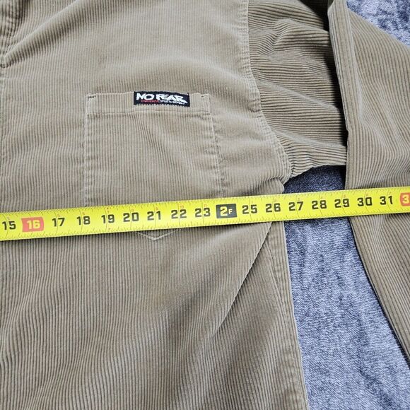 Vintage No Fear Coruroy Jacket Plaid Hood XL 100% Cotton Made in The USA Y2K - Picture 13 of 13